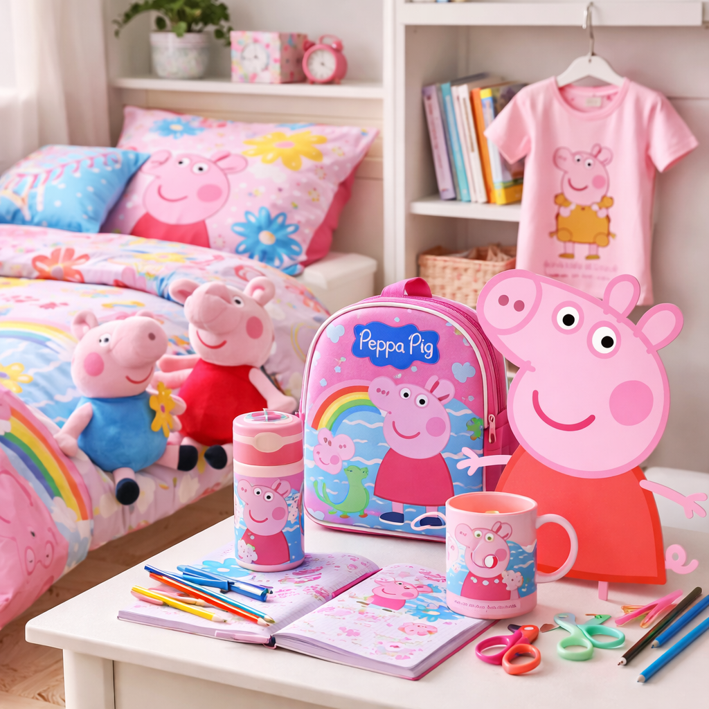 Pokoj plný Peppy Pig a barevné radosti